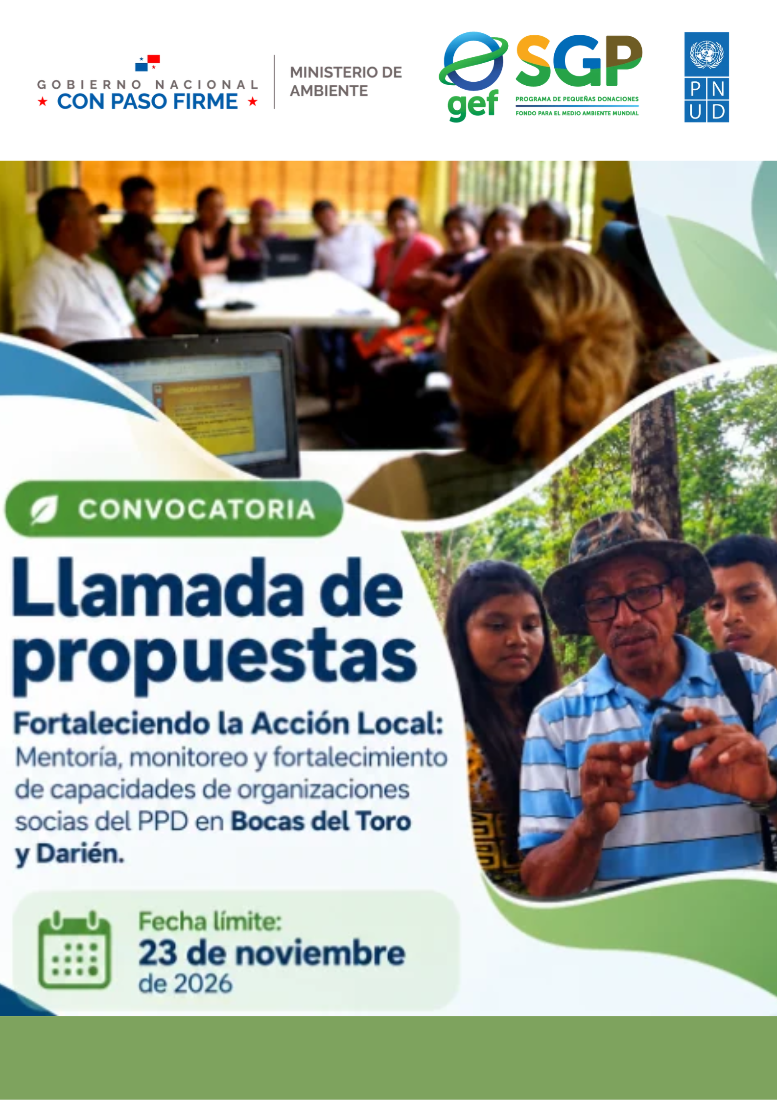 Llamada de Propuestas: Fortaleciendo la Acción Local en Bocas del Toro y Darién